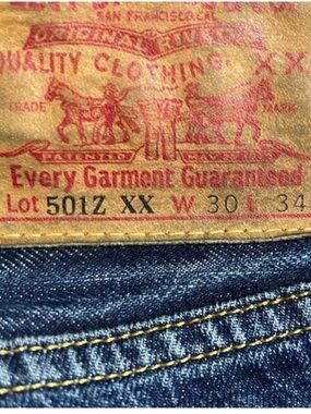 Levi's LVC VINTAGE 501Z XX
DarkBlue Straight Jeans
Waist30 100%Cotton Bovine LHR
